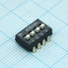1825058-7 Переключатель DIP Switches; Конфигурация: SPST; Контакты: 4; Шаг: 2.54 TE Connectivity pe333743 фото