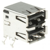 5787745-2 Разъем сдвоенный USB, тип A, розетка USB 2.0, 8 выводов (2 порта), Прямой Угол TE Connectivity pe333233 фото