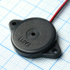 TFM-19 Пьезоизлучатель 80db/12v/5mA d=34  4.0kHz гибкие выводы EAST pe30644 фото
