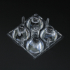 ALSP50D4LED3535T7 Групповая квадратная линза 2x2 на 4 светодиода 3535/3030, ~7°, эфф=93%, 50x50мм H:15мм, PC ASAHI OPTICS pe824249 фото