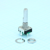 PEC11R-4225F-S0024 Энкодер PEC11, 24 щелчка, 24 импульса, металлический вал с лыской 25мм, с кнопкой, горизонтальные выводы,крепление на гайку 7мм BOURNS pe53947 фото