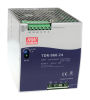 TDR-960-48 AC-DC, 960Вт, ККМ, 3-х фазный, вход 340…550В AC, 47…63/480…780В DC, выход 48В/20A, рег. вых 24...28В,  изоляция 3000В AC, в кожухе на DIN-рейку 110х125.2х150мм, -30…+70°С Mean Well pe368324 фото