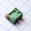 DG141R-2.54-02P-14-00A(H) Нажимной безвинтовой клеммный блок 2 контакта. Зажим типа торцевой контакт. Серия DG141R-2.54 Degson pe102607 фото