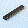 DS1024-2X25R2 Разъем штыревой двухрядный, розетка угловая на плату 50 контактов 2х25, шаг 2.54мм, длина 8.5мм CONNFLY pe549841 фото