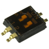 DHN-02-T-V Движковый переключатель 2 группы SMD монтаж 1.27мм 25мА 24В с плёнкой положение ВКЛ DPT pe317394 фото