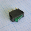IRS-101-1A3-G/B Переключатель ON-OFF с подсветкой 10A 250VAC 10000 циклов плоская кнопка зелёная Jietong pe124883 фото
