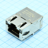 J0G-0007NL Модульный разъем, RJ45, угловой Гнездо, 11 контакт(-ов), 11вывод(-ов), 1 порт(-ов) PULSE pe403157 фото