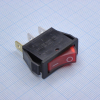IRS-101-1C3-R/B Переключатель ON-OFF с подсветкой 10A 250VAC 10000 циклов вогнутая кнопка красная Jietong pe124889 фото