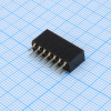 DS1023-01-2X7SF11 Разъем штыревой двухрядный, розетка прямая на плату 14 контактов 2х7, шаг 2.54мм, высота корпуса 8.5мм CONNFLY pe523481 фото