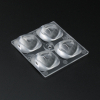ARX50D4LED5050PX-R Групповая квадратная линза 2x2 на 4 светодиода 5050/3030 эфф=93% пешеходная ассиметр. диаграмма (правая сторона), 50x50мм H:9,76мм, PMMA ASAHI OPTICS pe805082 фото