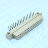 DS1118-32F0R23 Разъем (розетка)  DIN 41612 тип B 32pin (2х16), шаг 2.54мм двухрядный угловой  (ряд АB) CONNFLY pe318173 фото