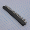 DS1024-2X40R2 Разъем штыревой двухрядный, розетка угловая на плату 80 контактов 2х40, шаг 2.54мм, длина 8.5мм CONNFLY pe317918 фото