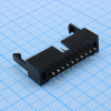 DS1013-01-20SSiB-B IDC разъем, вилка на плату прямая двухрядная 20pin(2x10)., шаг 2.54мм с фиксатором CONNFLY pe544736 фото