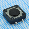 B3FS4002P Кнопка тактильная 12х12 h=4.3 1.47N(150гр) 0.05А 24В SMD монтаж OMRON pe435424 фото
