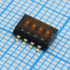 DHN-04-T-V-T/R Движковый переключатель 4 группы SMD монтаж 1.27мм 25мА 24В DPT pe679398 фото