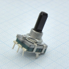 PEC16-4220F-N0024 Энкодер PEC16, 24 щелчка, 24 импульса, пластмассовый вал с лыской 20мм, горизонтальные выводы, крепление на гайку 9мм BOURNS pe33256 фото