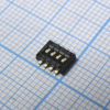 DHN-04F-V Движковый переключатель 4 группы SMD монтаж 1.27мм 25мА 24В положение ВЫКЛ DPT pe61672 фото