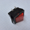 IRS-201-1A3-R/B Переключатель ON-OFF с подсветкой 15A 250VAC 10000 циклов плоская кнопка красная Jietong pe124906 фото