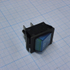 IRS-201-1A3-BL/B Переключатель ON-OFF с подсветкой 15A 250VAC 10000 циклов плоская кнопка синяя Jietong pe124909 фото