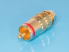 RPC-3GT-R Разъем RCA-тюльпан, вилка на кабель, позолоченный, изолятор тефлон, красный BrownBear pe388845 фото