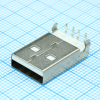 DS1097-WN0 Разъем USB A вилка угловая на плату, белый изолятор, монтаж в отверстия CONNFLY pe391405 фото