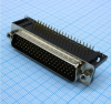 DS1038-78MBNSIC74-0CC Разъем D-Sub высокой плотности, вилка 78 контактов угловая на плату, черный изолятор CONNFLY pe1066222 фото