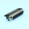 DS1038-78FBNSIA74-0CC Разъем D-Sub высокой плотности, розетка 78 контактов угловая на плату, черный изолятор CONNFLY pe391154 фото