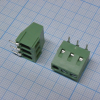 DG128R-5.0-03P-14-00A(H) Винтовой клеммный блок c рельефной обоймой, 3 контакта. Серия DG128R-5.0 Degson pe129522 фото