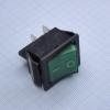 IRS-201-1C3-G/B Переключатель ON-OFF с подсветкой 15A 250VAC 10000 циклов вогнутая кнопка зелёная Jietong pe124916 фото