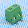 DG127R-5.08-02P-14-00A(H) Винтовой клеммный блок c рельефной обоймой, 2 контакта угловой. Серия DG127-5.08 Degson pe843767 фото