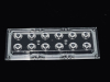 ALHB173D12LED30G Групповая прямоугольная линза 2x6 на 12 светодиодов 3030/3535/5050, эфф=90%, 30°, 173x71.4мм H:11,05мм, PC ASAHI OPTICS pe521464 фото