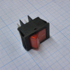 IRS-201-2B3-R/B Переключатель ON-OFF с подсветкой 15A 250VAC 10000 циклов прямоугольная кнопка красная Jietong pe124922 фото