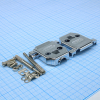 DS1046-15C1L1 Кожух для D-SUB разьема 15 контактов с удлиненными винтами, пластик, хромированный CONNFLY pe391164 фото
