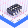DMR-04-V-T/R Движковый переключатель 4 группы SMD монтаж 2.54мм 25мА 24В DPT pe854371 фото
