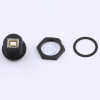 UB-20PMFP-SC8001 Разъем USB тип B 2.0 пластик, 1.5А, гнездо на панель, винтами, прямой литой AMPHENOL pe1070256 фото