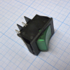 IRS-201-2C3-G/B Переключатель ON-OFF с подсветкой 15A 250VAC 10000 циклов вогнутая кнопка зелёная Jietong pe124928 фото
