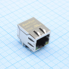 HR911130C Разъем RJ-45 (розетка) 100/1000 Base-T, угловой, с индикацией (ТНТ) HANRUN pe807868 фото