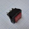 IRS-203-1C6-R/B Переключатель ON-OFF-ON с подсветкой 15A 250VAC вогнутая кнопка красная Jietong pe124963 фото