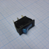 IRS-101-2C3-BL/B Переключатель ON-OFF с подсветкой 10A 250VAC 10000 циклов вогнутая кнопка синяя Jietong pe124905 фото