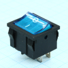 MIRS-201A-4C3-BL/B Переключатель с подсветкой ON-OFF (10A 125VAC, 6A 250VAC, 15A 12VDC) DPST 4P Jietong pe428701 фото