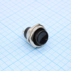 PBS-26B/Black Кнопочный переключатель ON-(OFF) без фиксации 250V 2A M16 черный Jietong pe1121321 фото